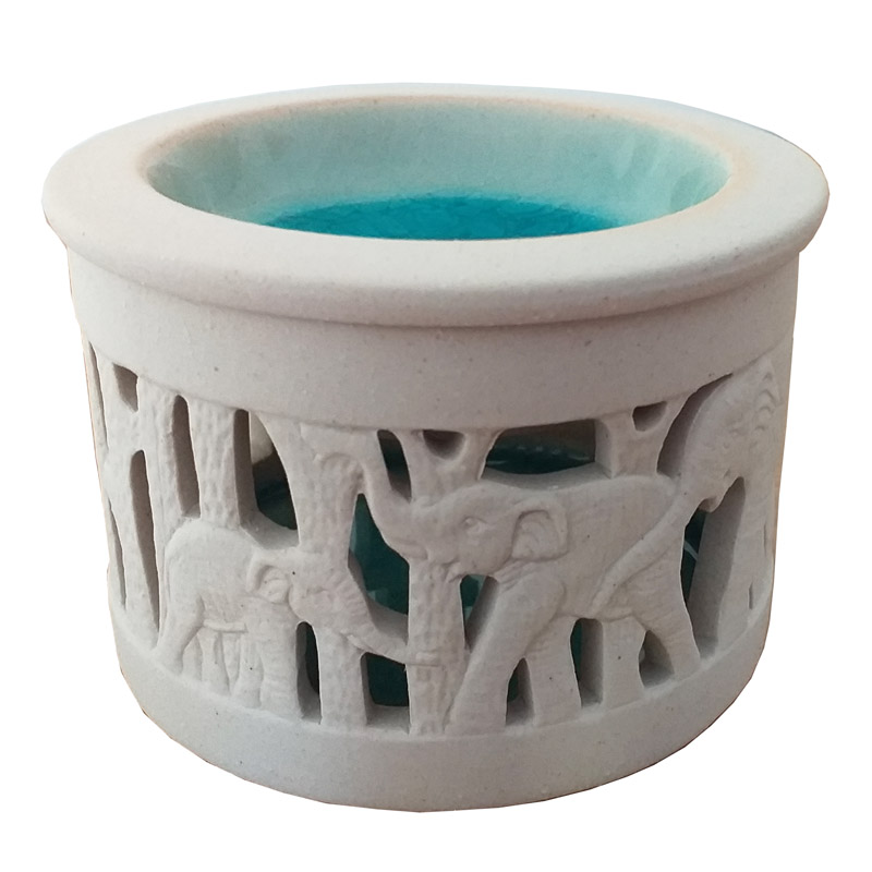 Fair Trade Elephant Cutwork Burner