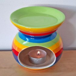 Alternative view of Fair Trade Rainbow Oil Burner