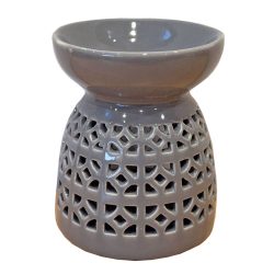Grey Ceramic Moroccan Burner