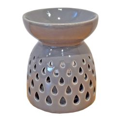 Grey Ceramic Teardrop Burner