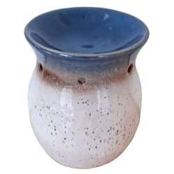Stoneware Oil Burner, Ocean Blue